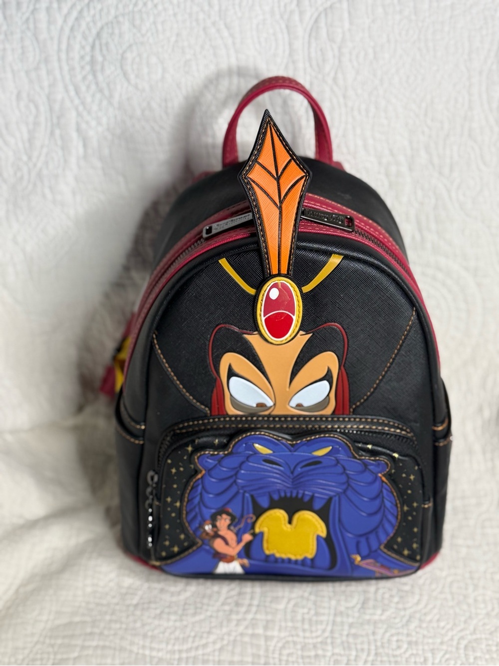 Loungefly Disney Aladdin Jafar Villains Scene mini backpack. Collectors item.